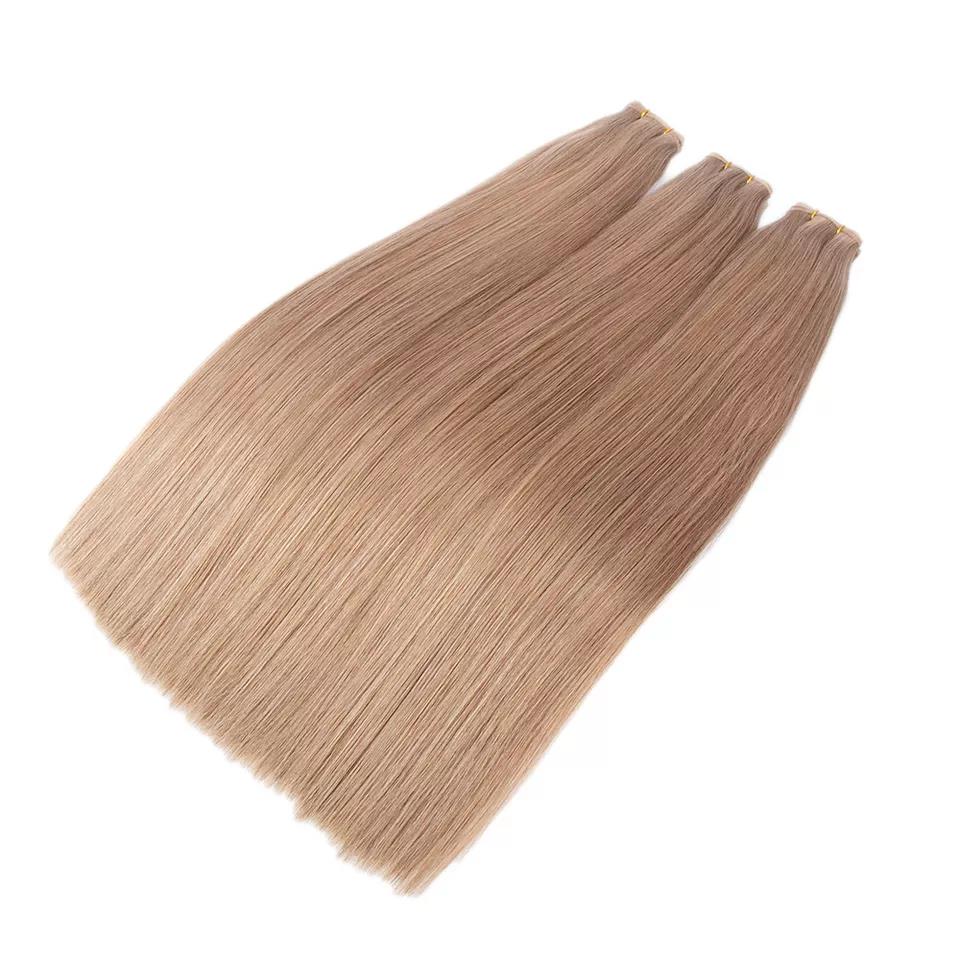 New Arrival 100% Human Hair Thick Ends Can Be Cut Invisible Genius Weft Hair Extension
